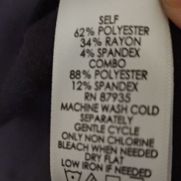 LOGO by Lori Goldstein Gray and Black Sleeveless Hoodie - Picture 8 of 8